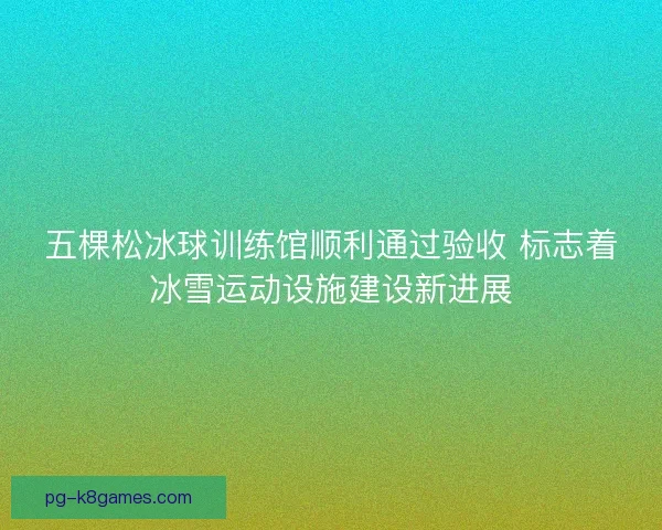 五棵松冰球训练馆顺利通过验收 标志着冰雪运动设施建设新进展